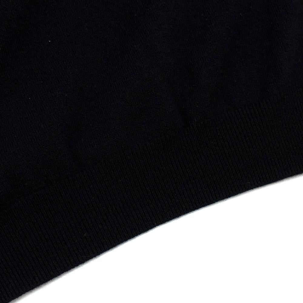 Balmain Black Cashmere Polo Jumper - Size L 3