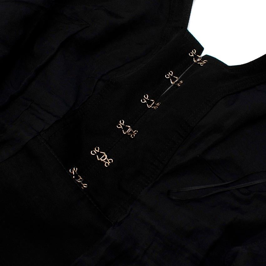 Balmain Black Cotton Halterneck Dres For Sale 1