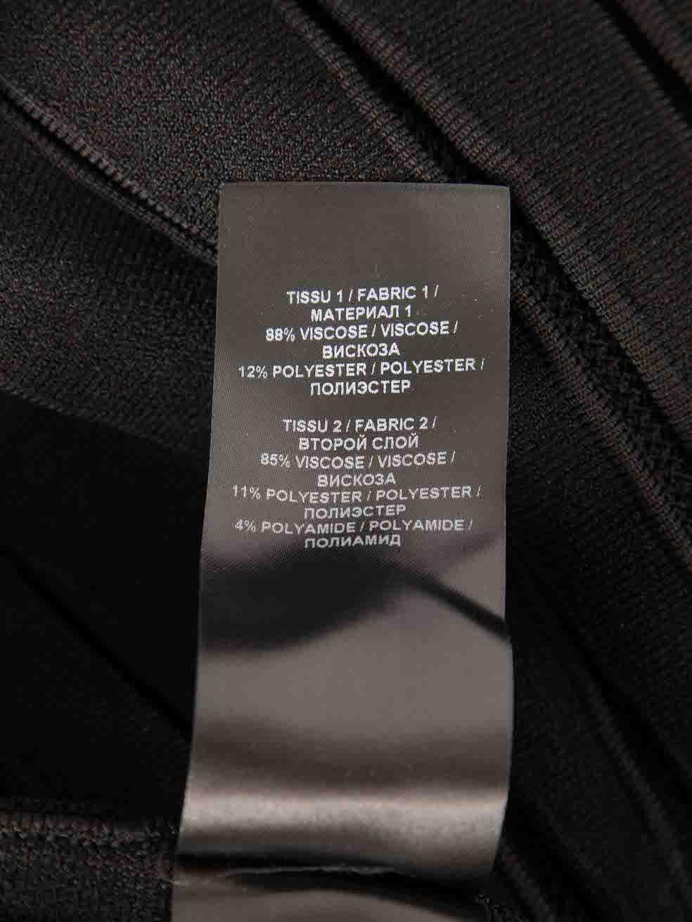 Balmain Black Crystal Buttoned Skater Skirt Size M For Sale 2