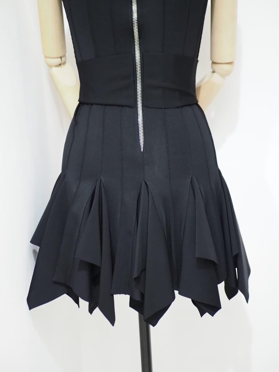 Black Balmain black dress For Sale