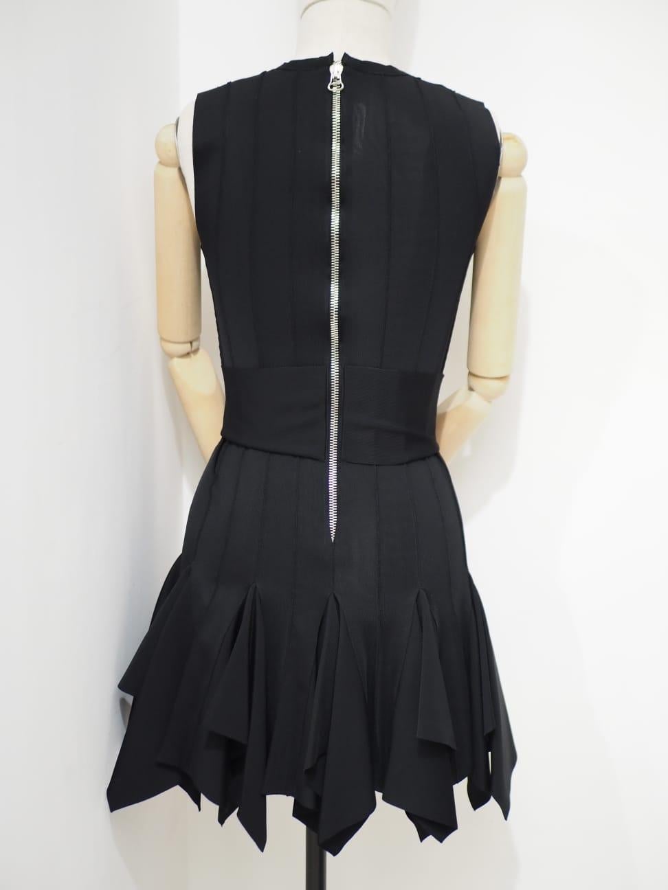 Balmain black dress For Sale 3