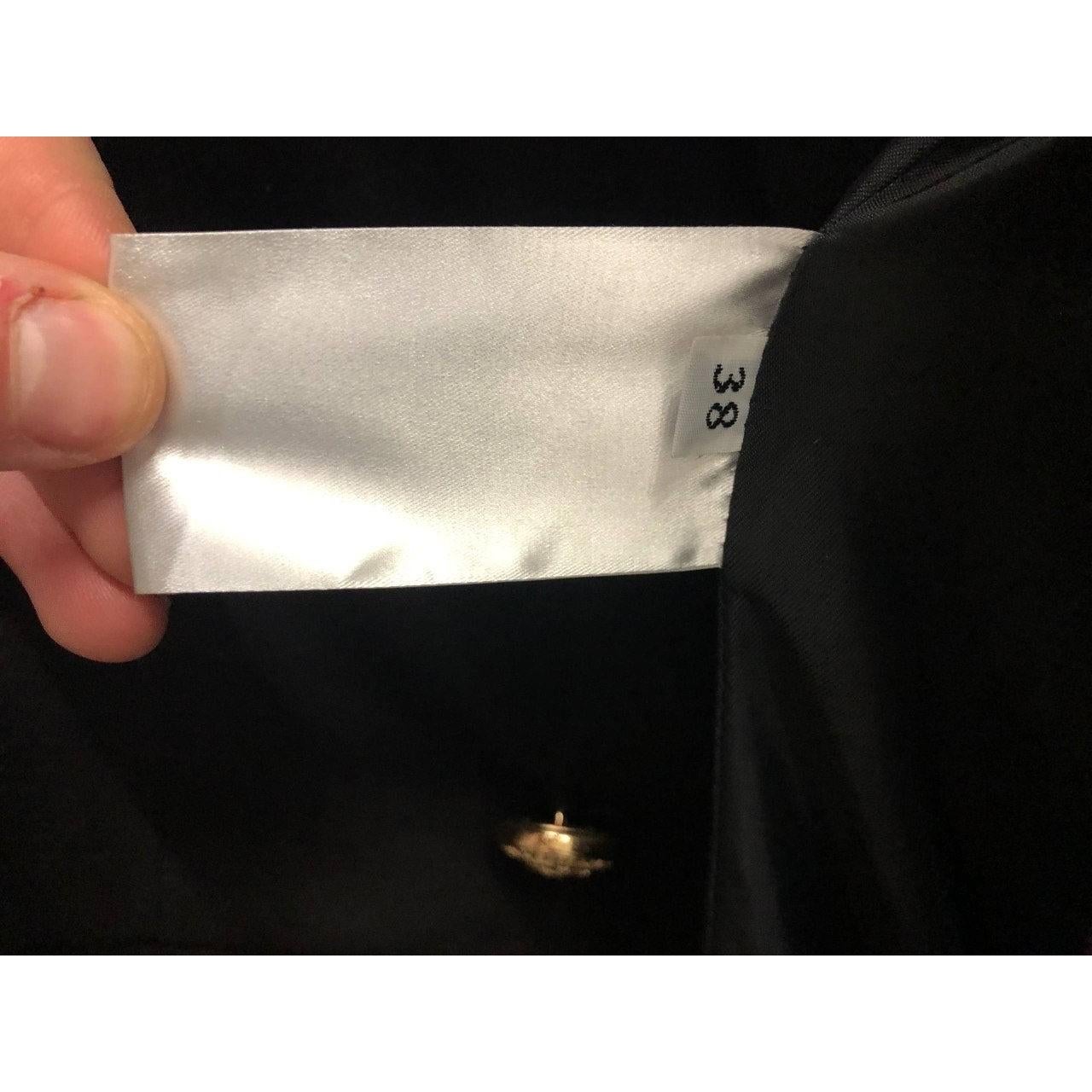 Donna Balmain Black Fitted Jacket with Signature Buttons - FR38 in vendita