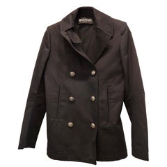 Veste Balmain noire avec boutons argentés taille S