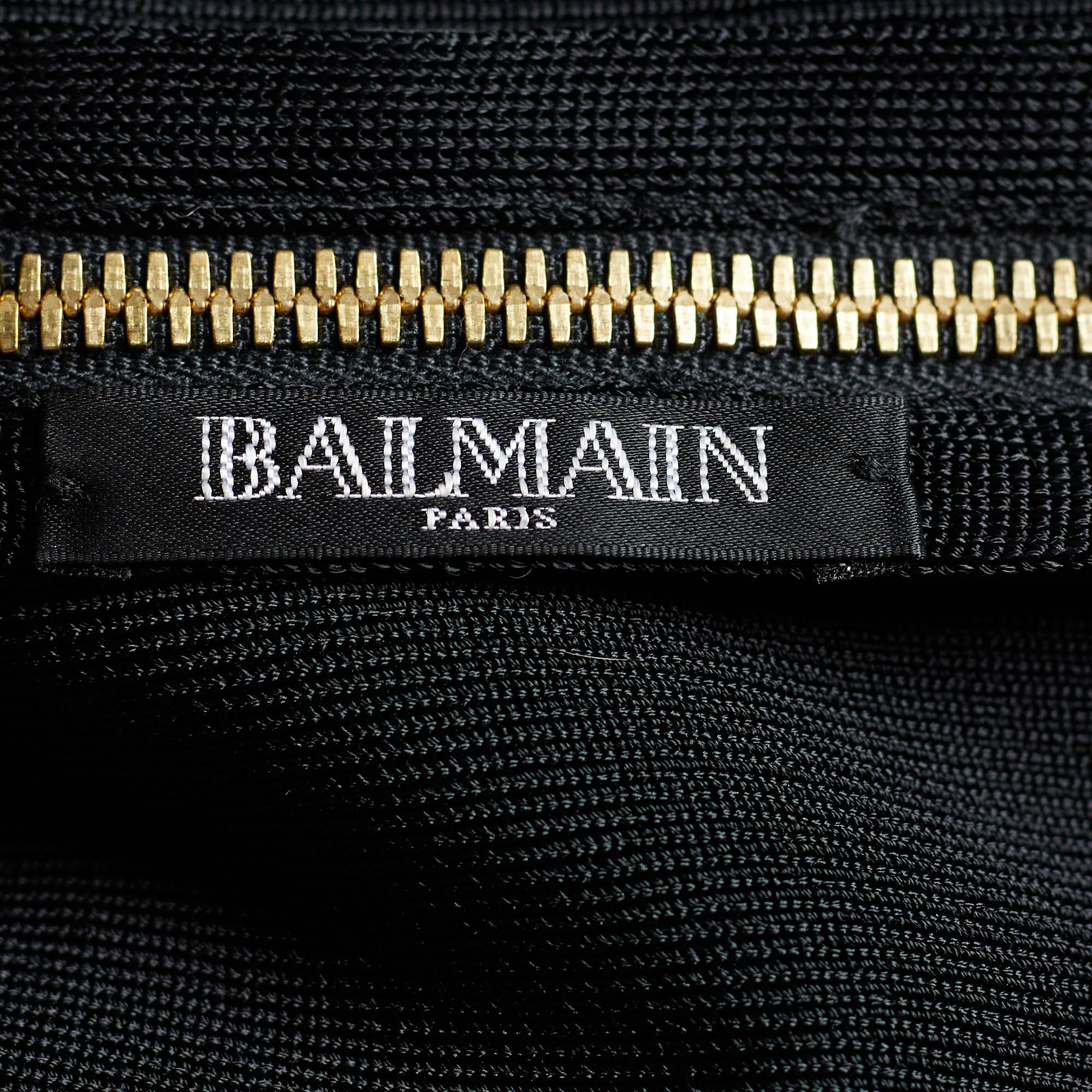 Women's Balmain Black Knit Lace-Up Detail One Shoulder Bodycon Dress S