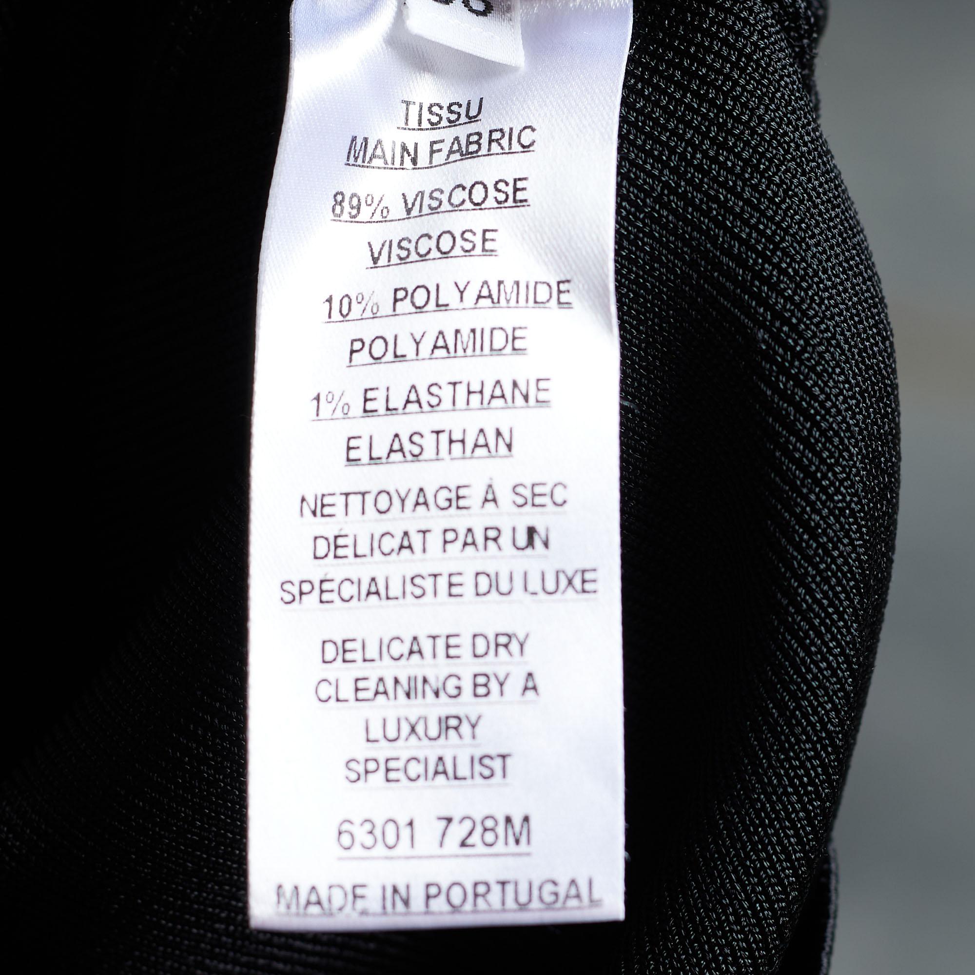 Balmain Black Knit Lace-Up Detail One Shoulder Bodycon Dress S 1