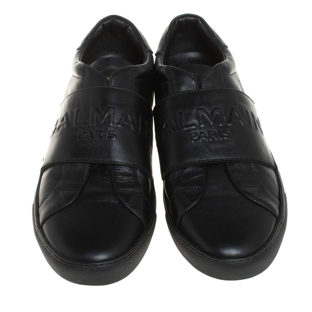 balmain slip on shoes