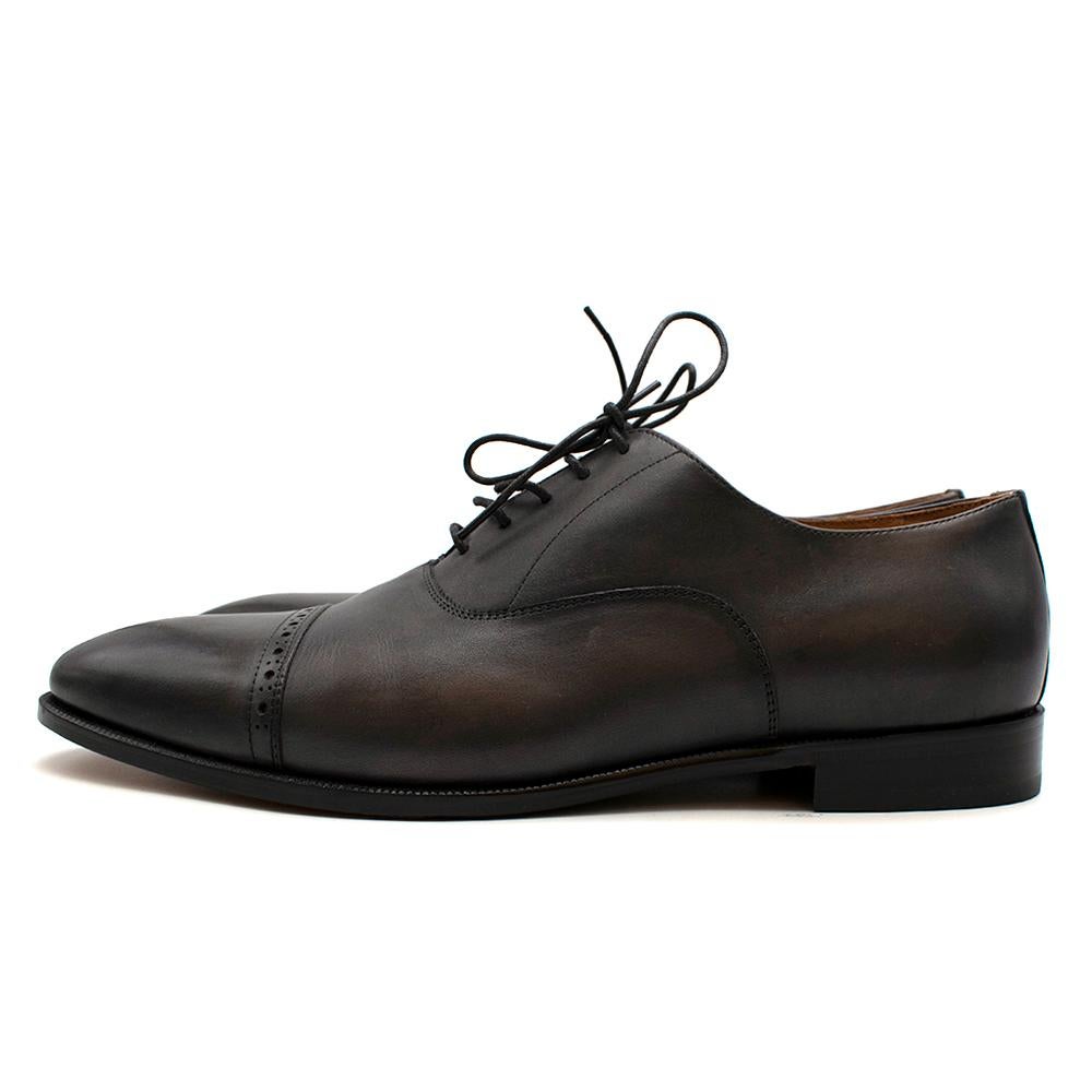 Women's or Men's Balmain Black Leather Men's Derbies 44 For Sale