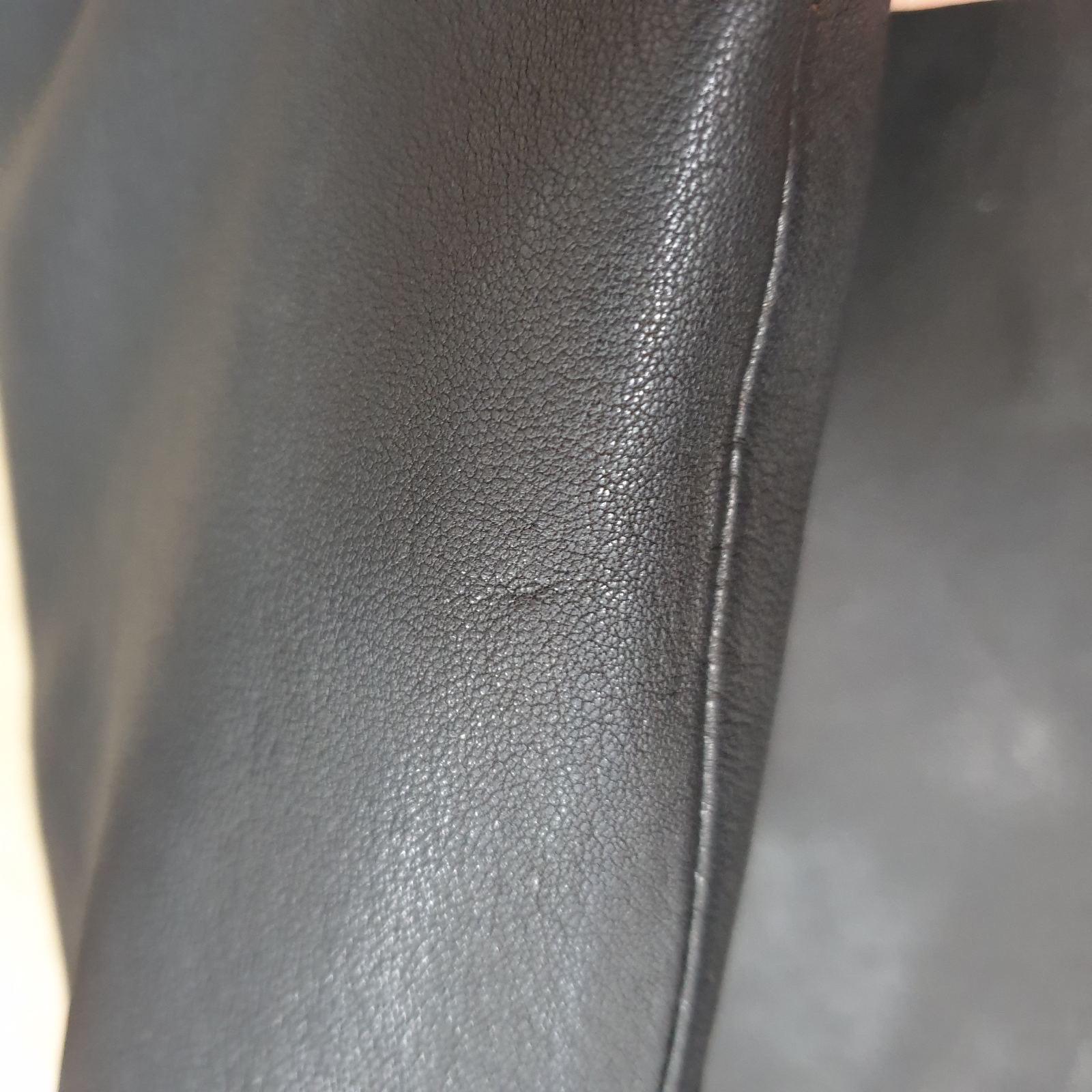 BALMAIN Black Leather Single Breasted Blazer Jacket 6