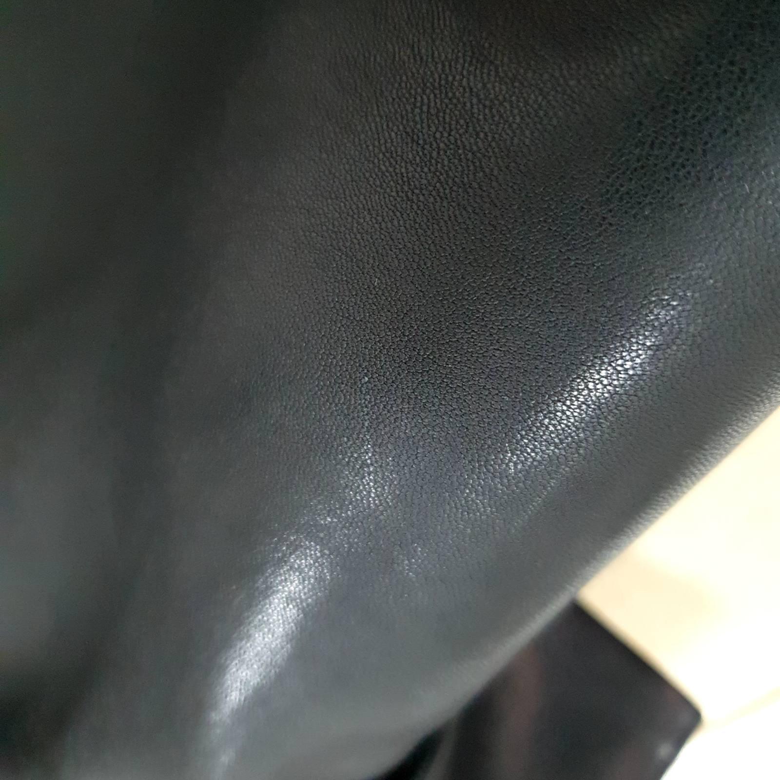 BALMAIN Black Leather Single Breasted Blazer Jacket 3