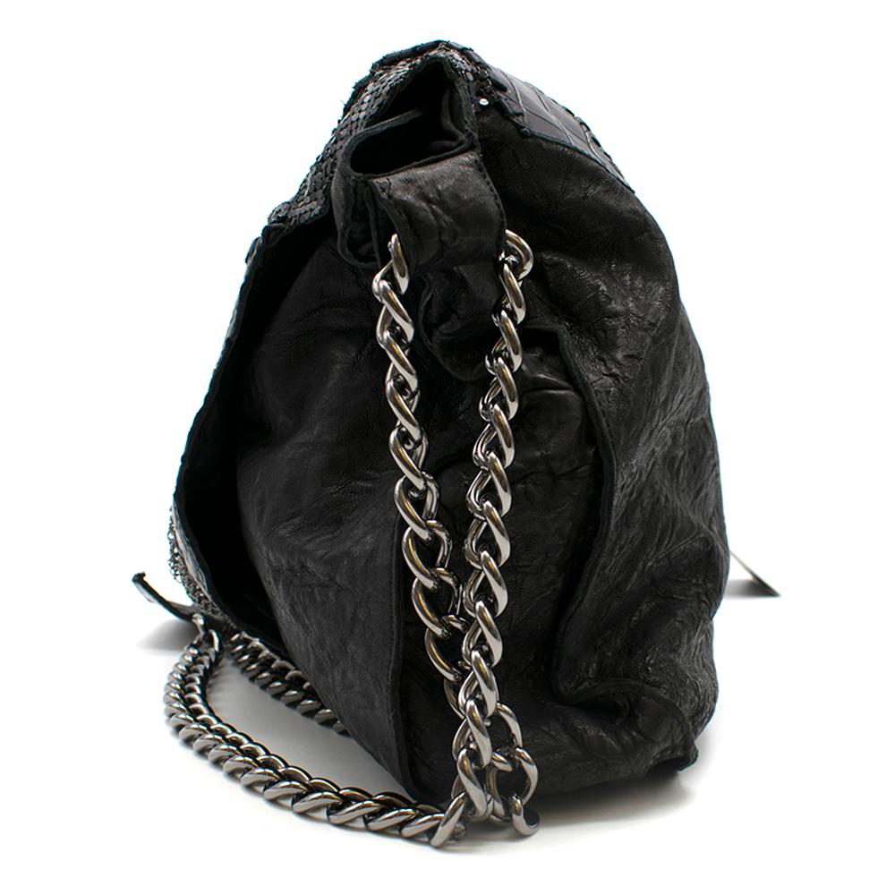 Women's Balmain Black Patchwork Bag	