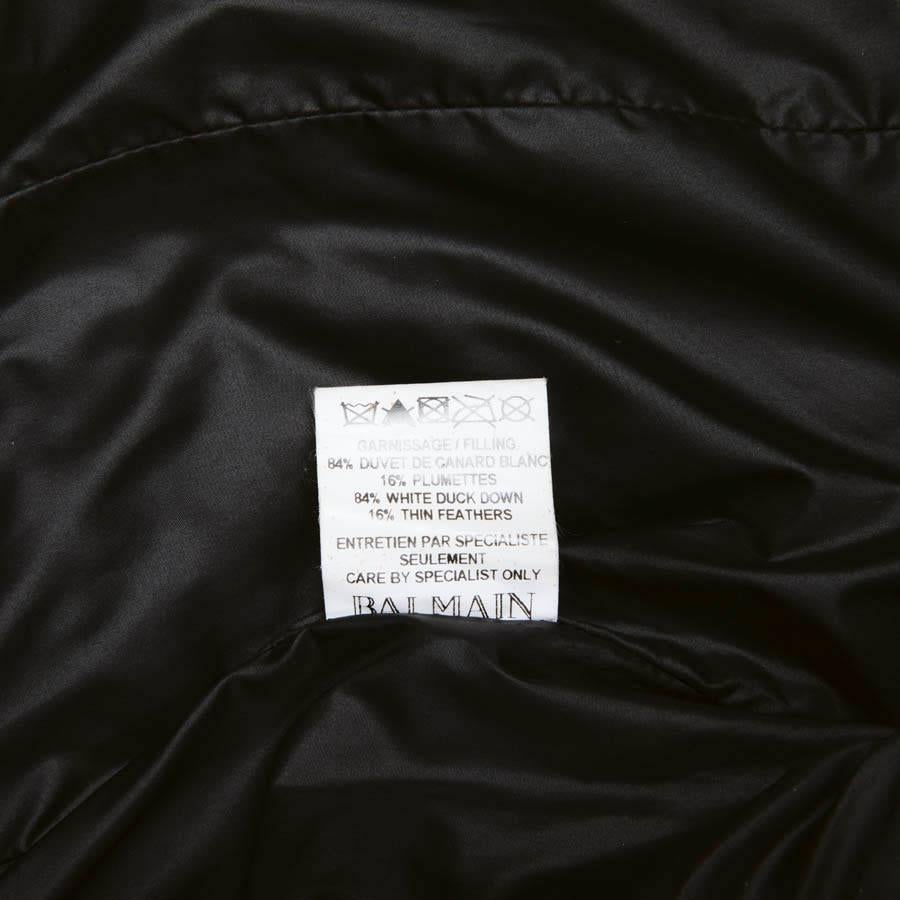 BALMAIN Black Perfecto Down Jacket Size 38FR 6