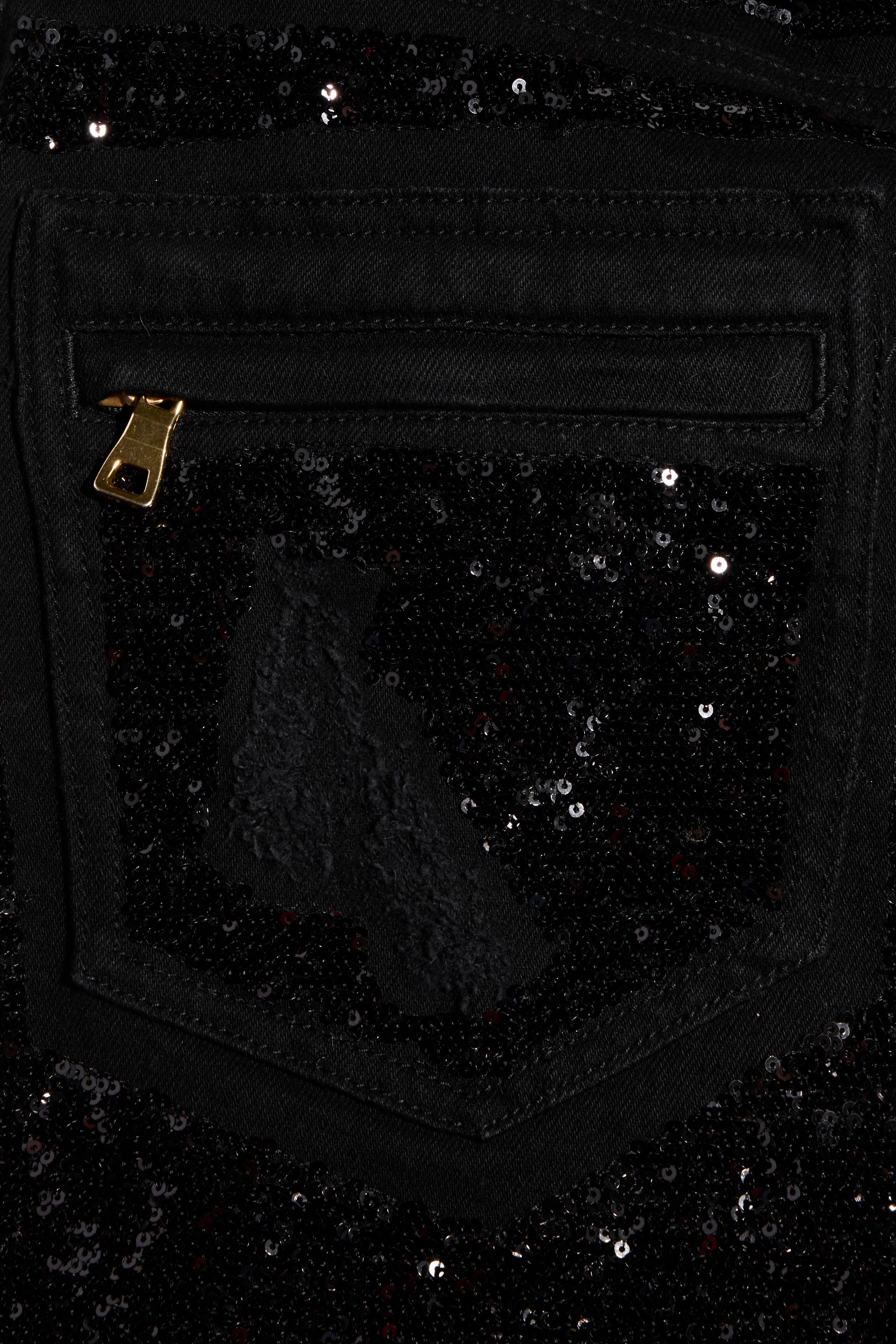 Balmain - Blazer doppiopetto con paillettes e pantaloni abbinati - FR 38 in vendita 3
