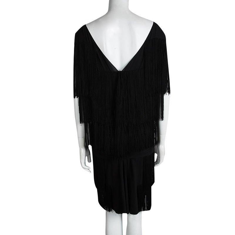 balmain fringe dress