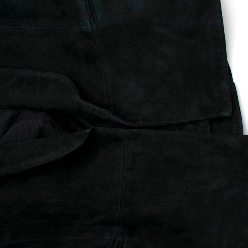 Balmain Black Suede Open Blazer - Size US 6 For Sale 1