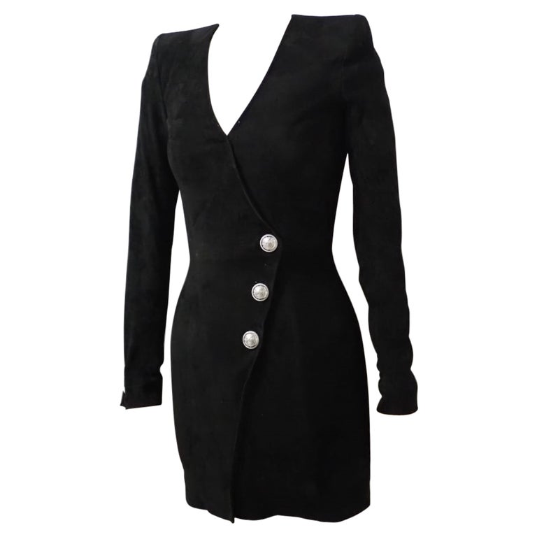 balmain black and silver dress Balmain by Olivier Rousteing - Black Women Party/Cocktail Dress main image 1