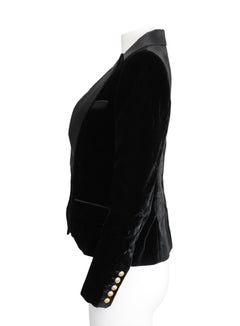 Balmain Black Velvet Blazer