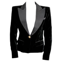 Blazer in velluto nero Balmain
