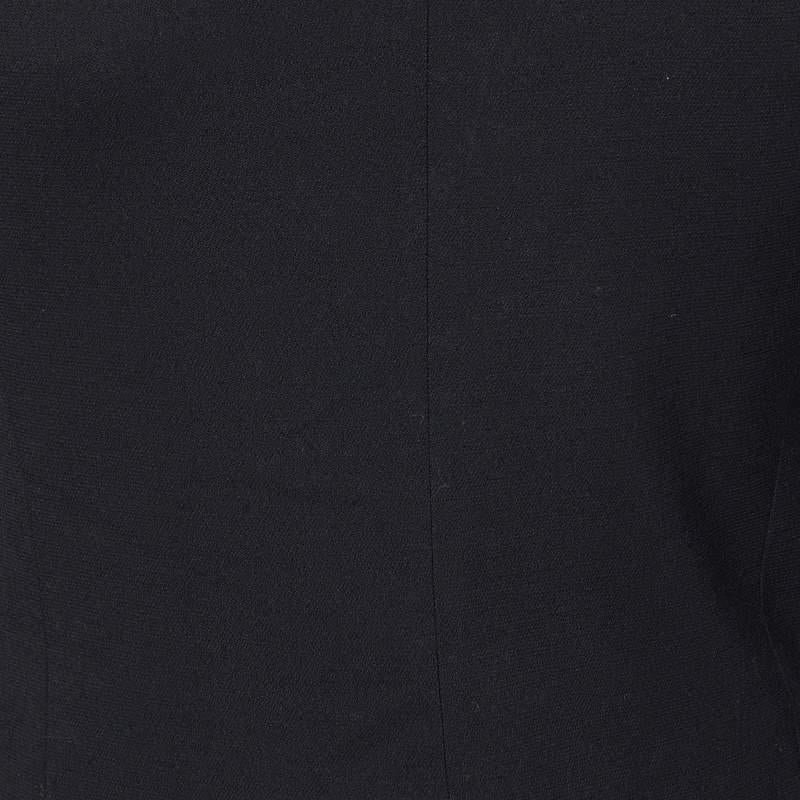 Balmain Black Wool Embellished Lapel Blazer  In Good Condition In Dubai, Al Qouz 2