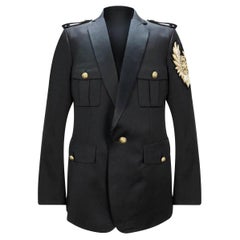 Balmain Black Wool Jacket Blazer size FR 56 - US 50