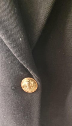 BALMAIN Black Wool one-button wool Blazer