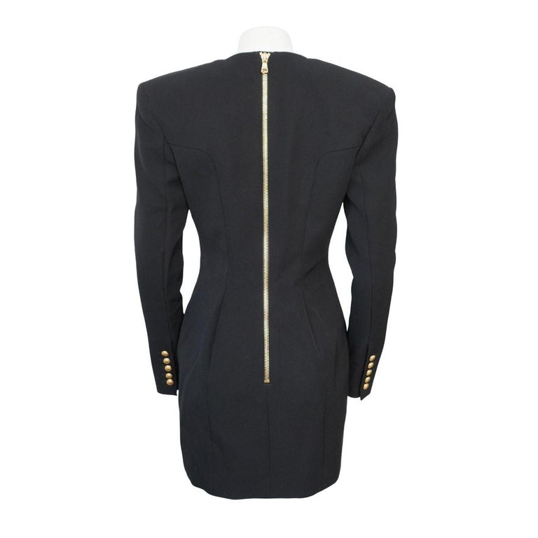 balmain black blazer dress Single-breasted Blazer Dress main image 0