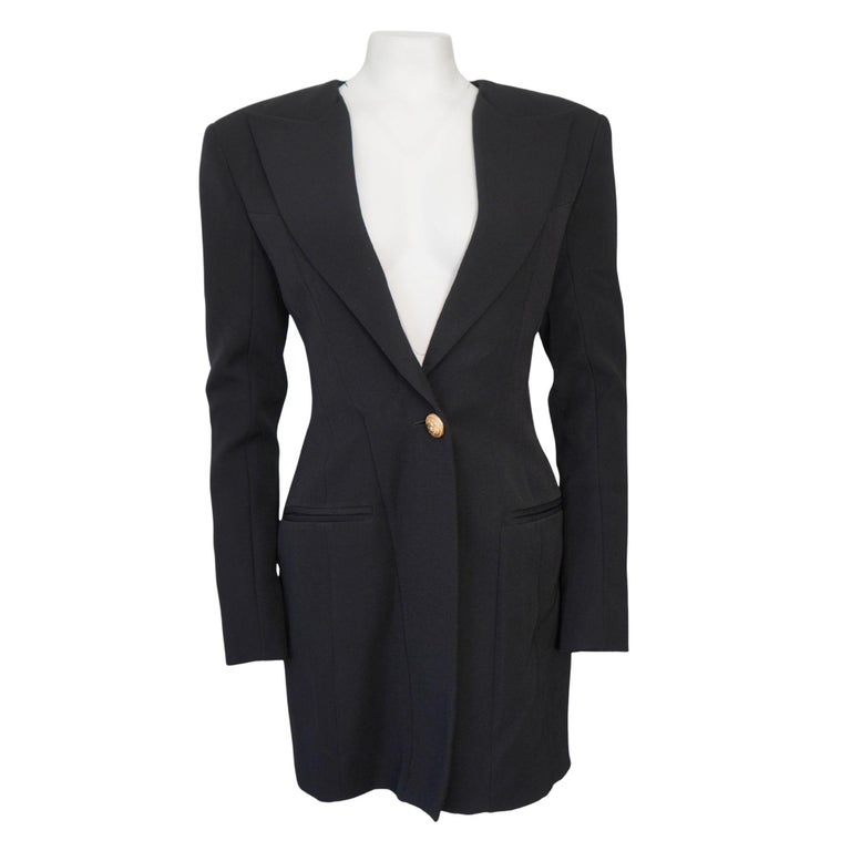 balmain black blazer dress Balmain single-breasted Blazer Dress | Black