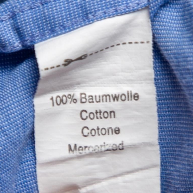 Chemise bleue à boutons sur le devant Balmain S Pour hommes en vente
