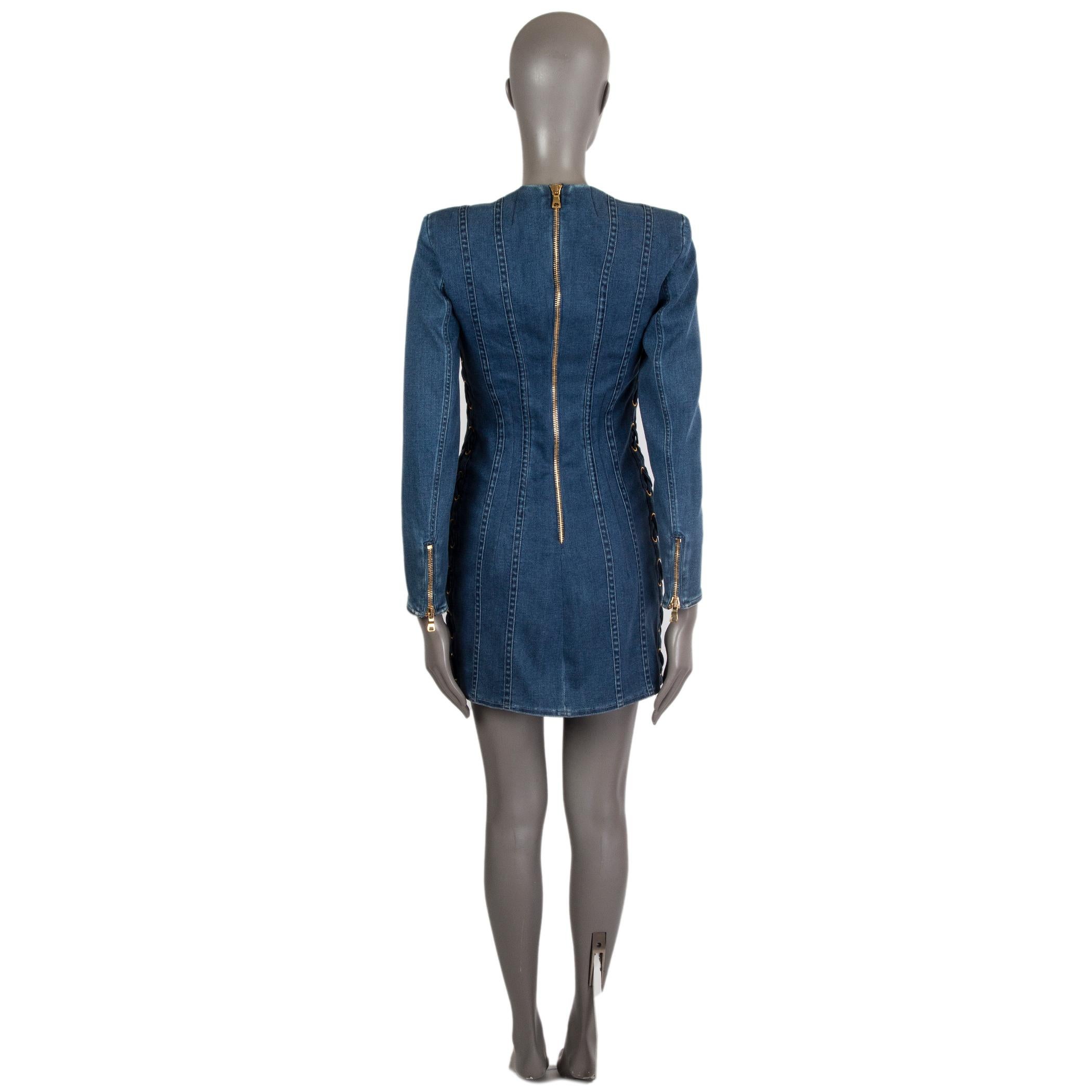 balmain blue dress