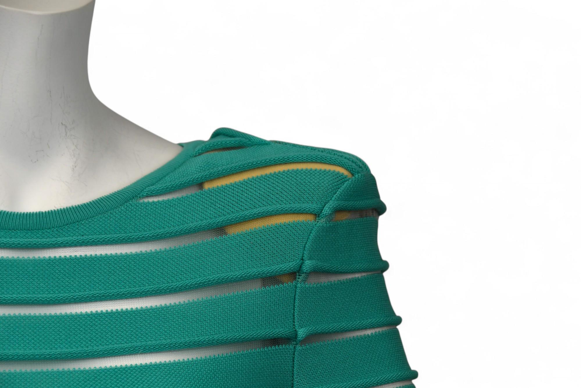 Donna Mini abito a fascia con ritagli blu di Balmain  Taglia US 8 in vendita