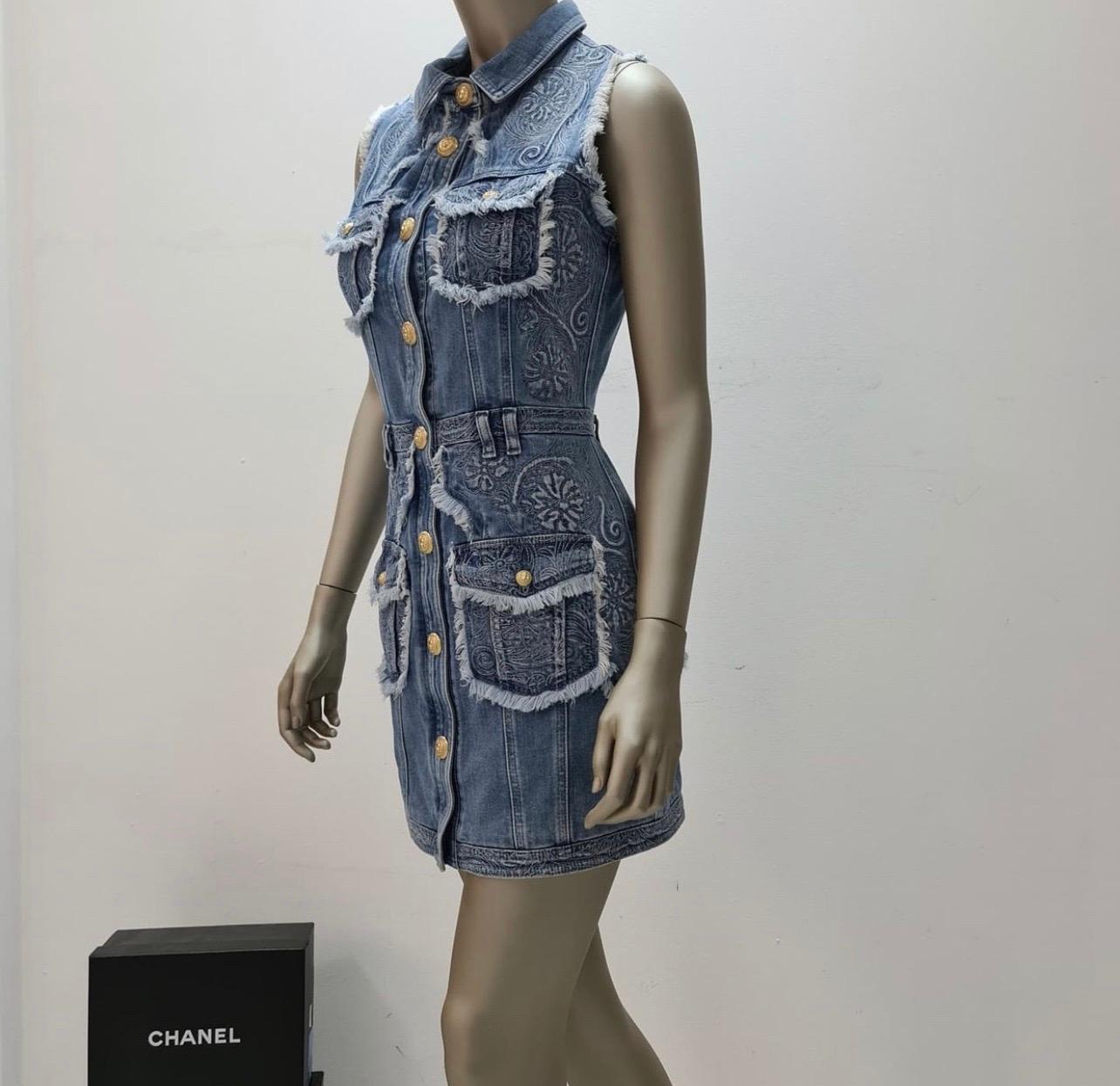 balmain jeans dress