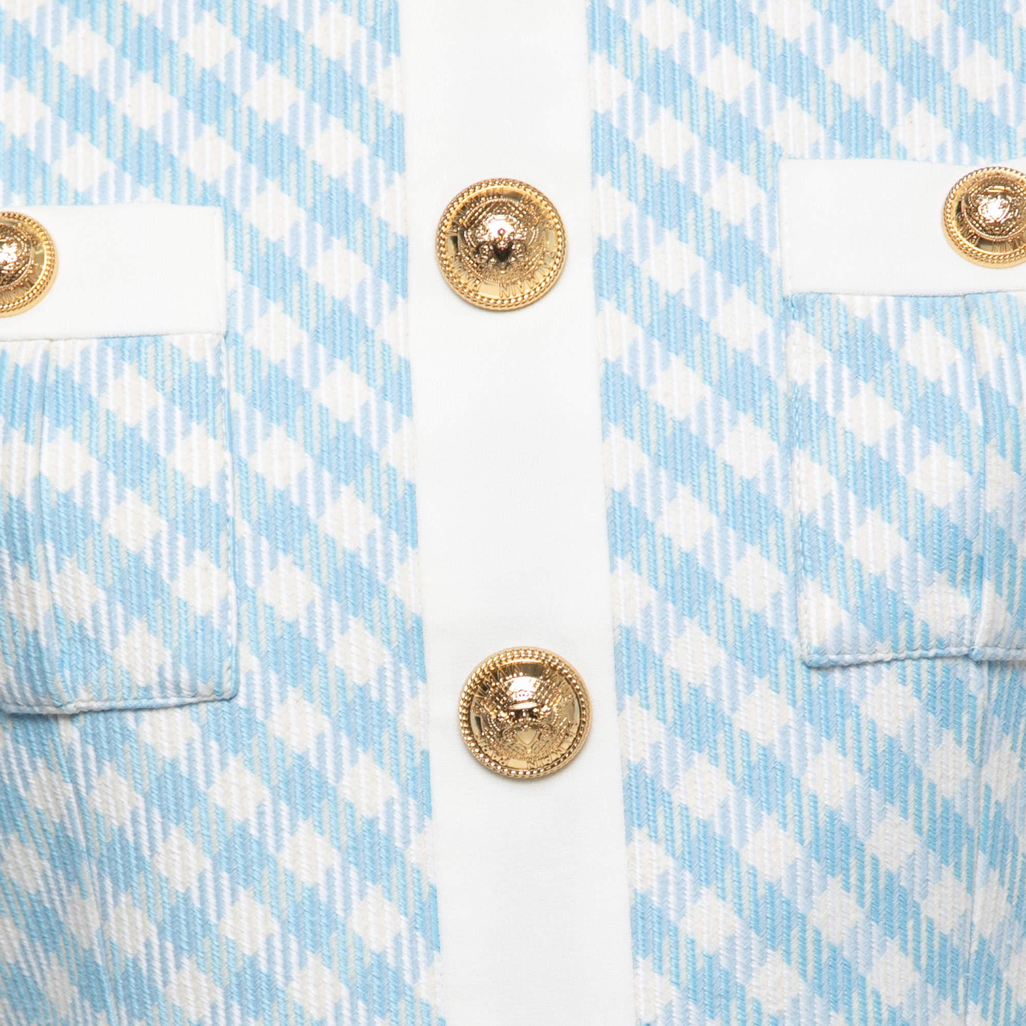 jolie button-through mini knit dress