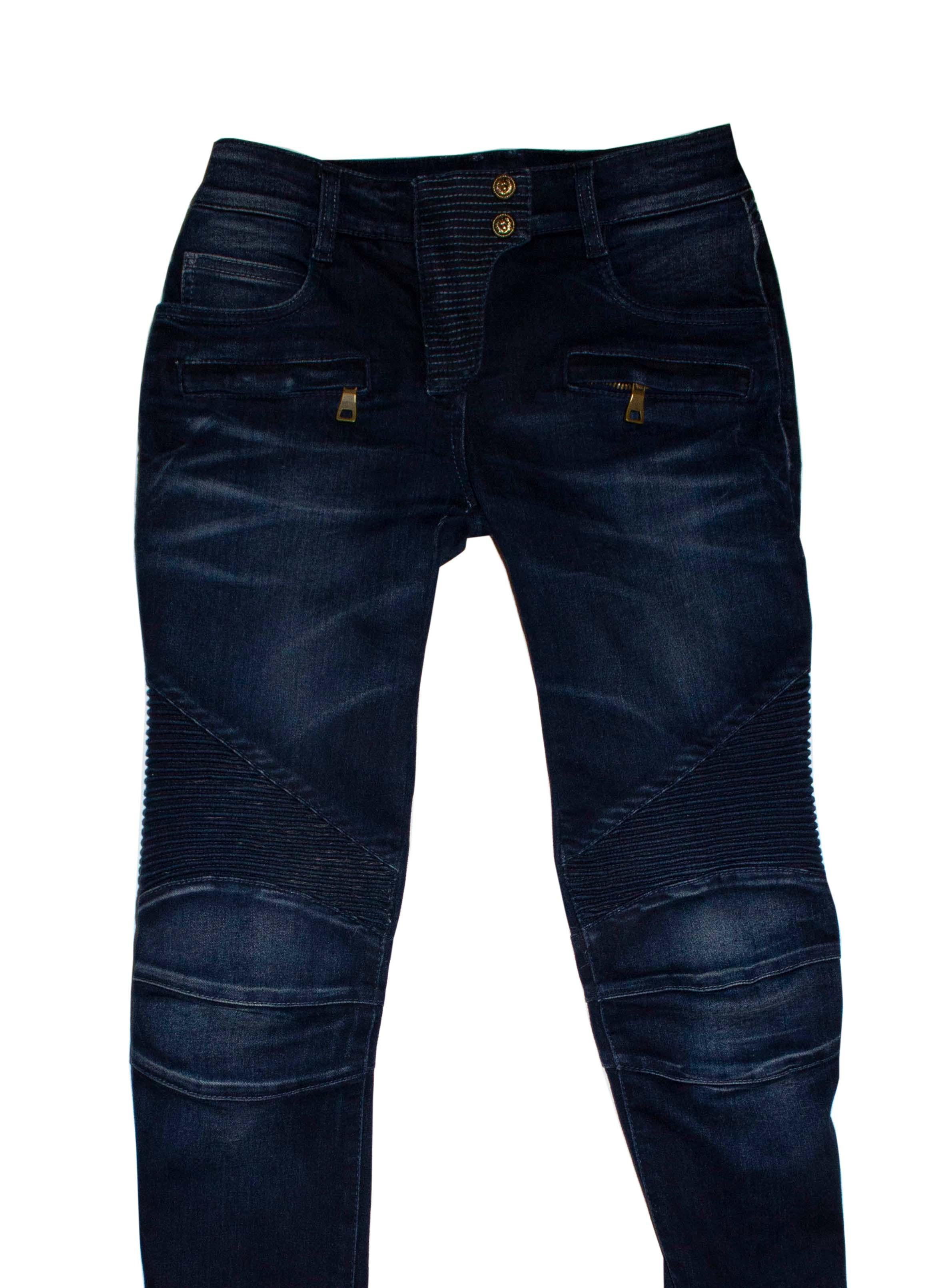 Black Balmain Blue Jeans For Sale