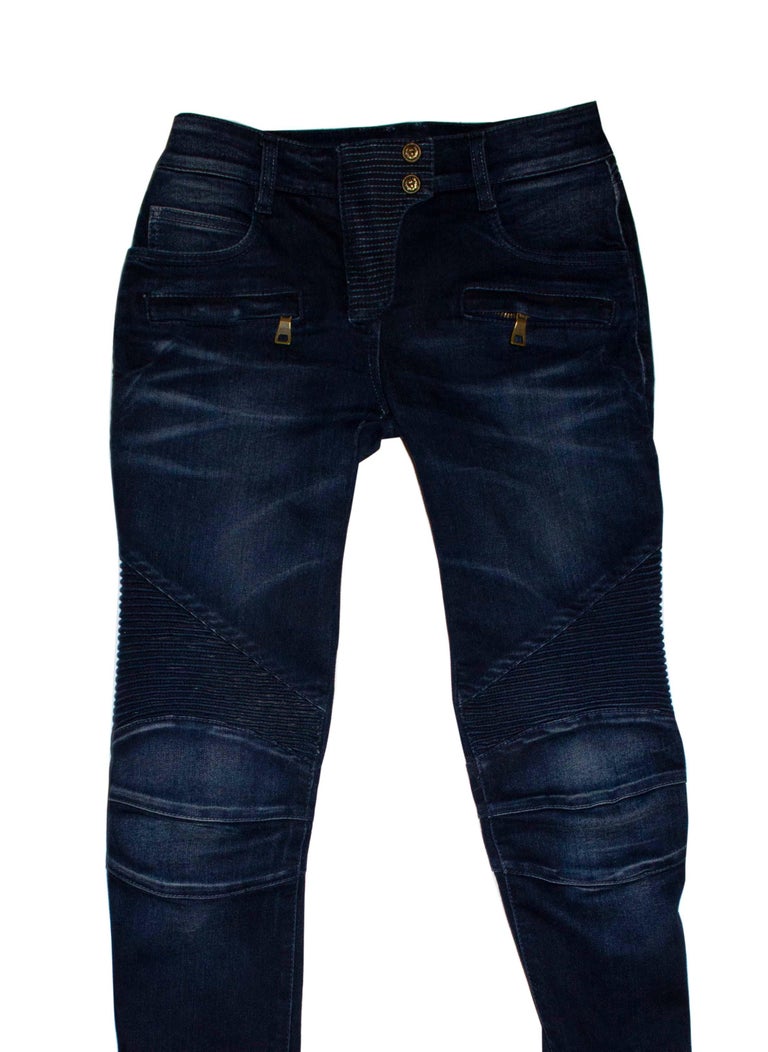 Balmain Blue Jeans For Sale at 1stDibs | balmain jeans sale, balmain jeans  tag, balmain jeans black