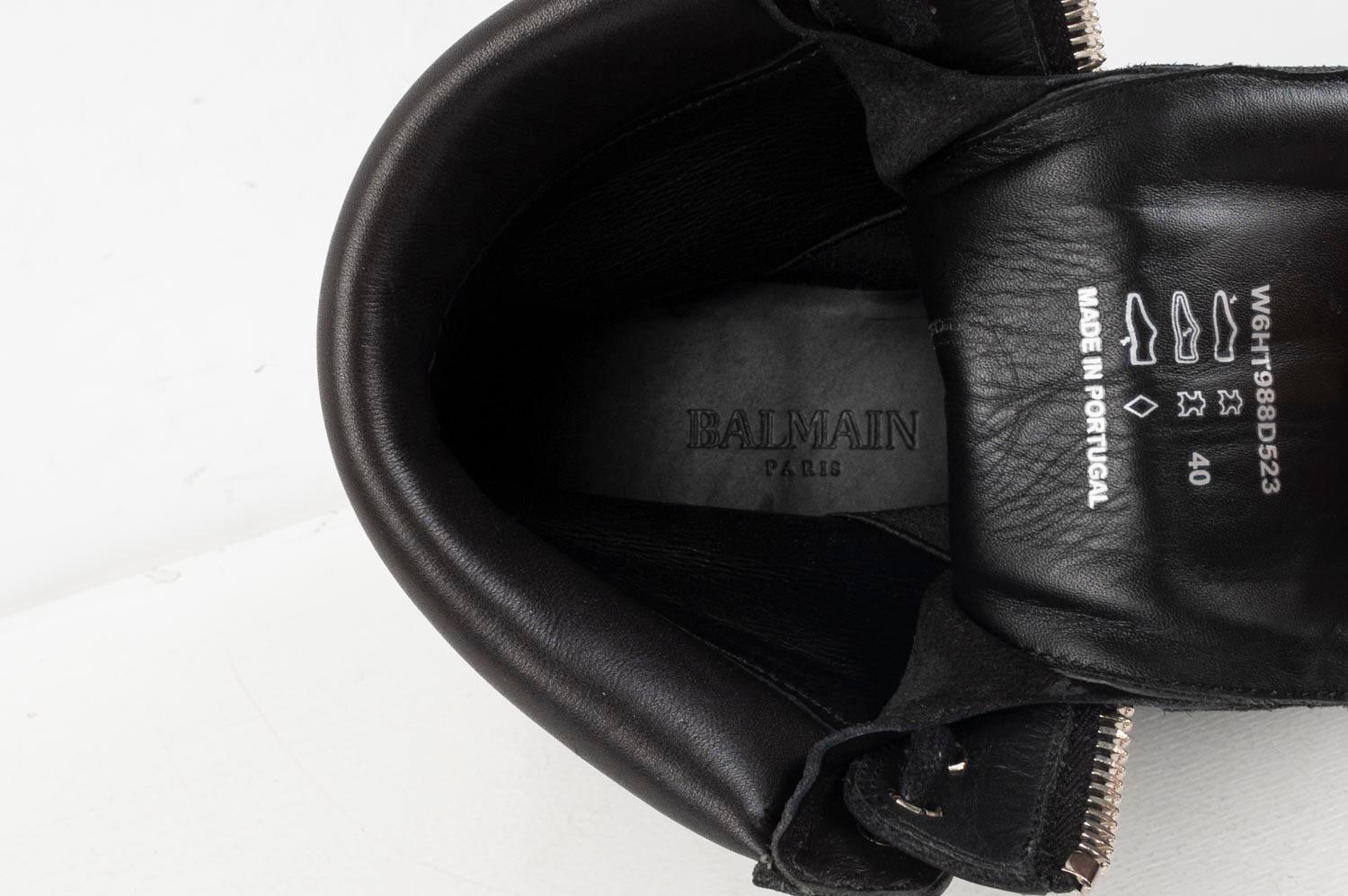 Balmain Boots Leather Men Shoes Size 40EU S316 3