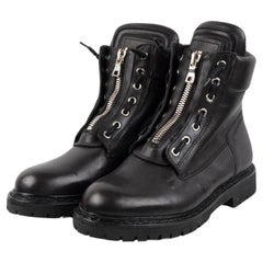 Used Balmain Boots Leather Men Shoes Size 40EU S316