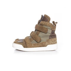 Balmain, Baskets montantes en daim brossé