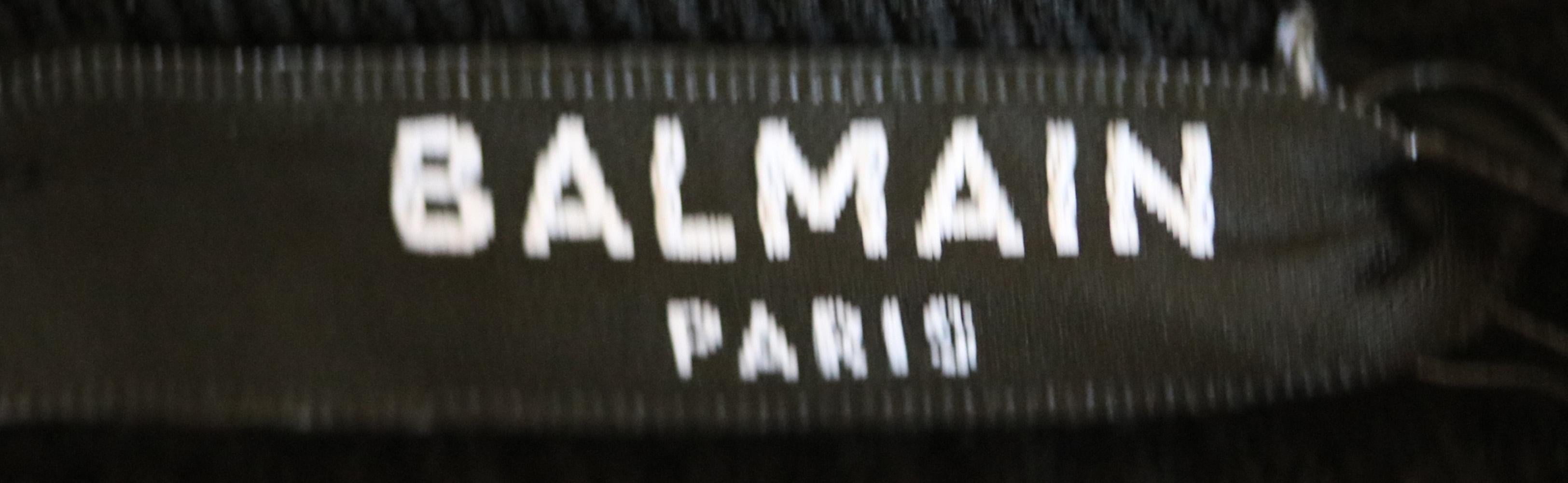 Women's Balmain Button-Embellished Ribbed Stretch-Knit Bodysuit