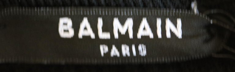 Balmain Button-Embellished Ribbed Stretch-Knit Bodysuit at 1stDibs