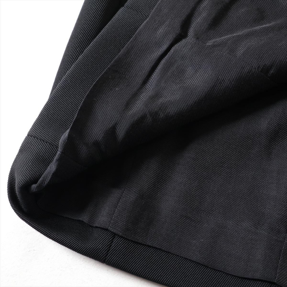 Balmain Button Wool Rayon Mini Skirt Black For Sale 1
