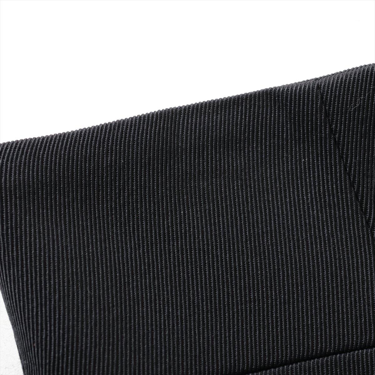 Balmain Button Wool Rayon Mini Skirt Black For Sale 4