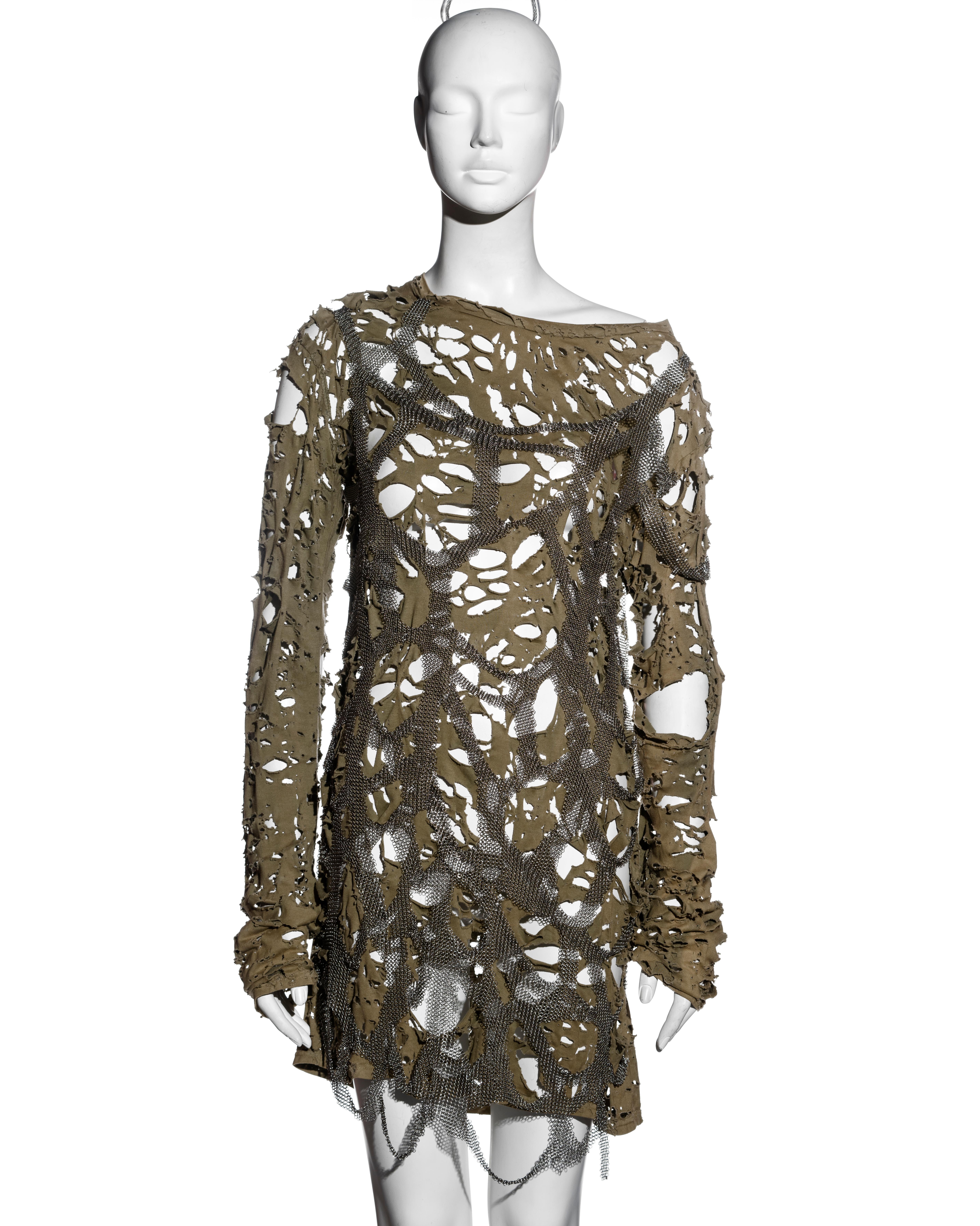 Balmain by Christophe Decarnin destroyed jersey and metal Balmain by Christophe Decarnin destroyed jersey and metal