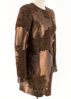 Balmain camouflage sequin dress- Size US4