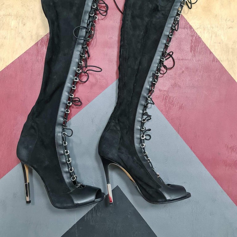 balmain campbell over the knee boot