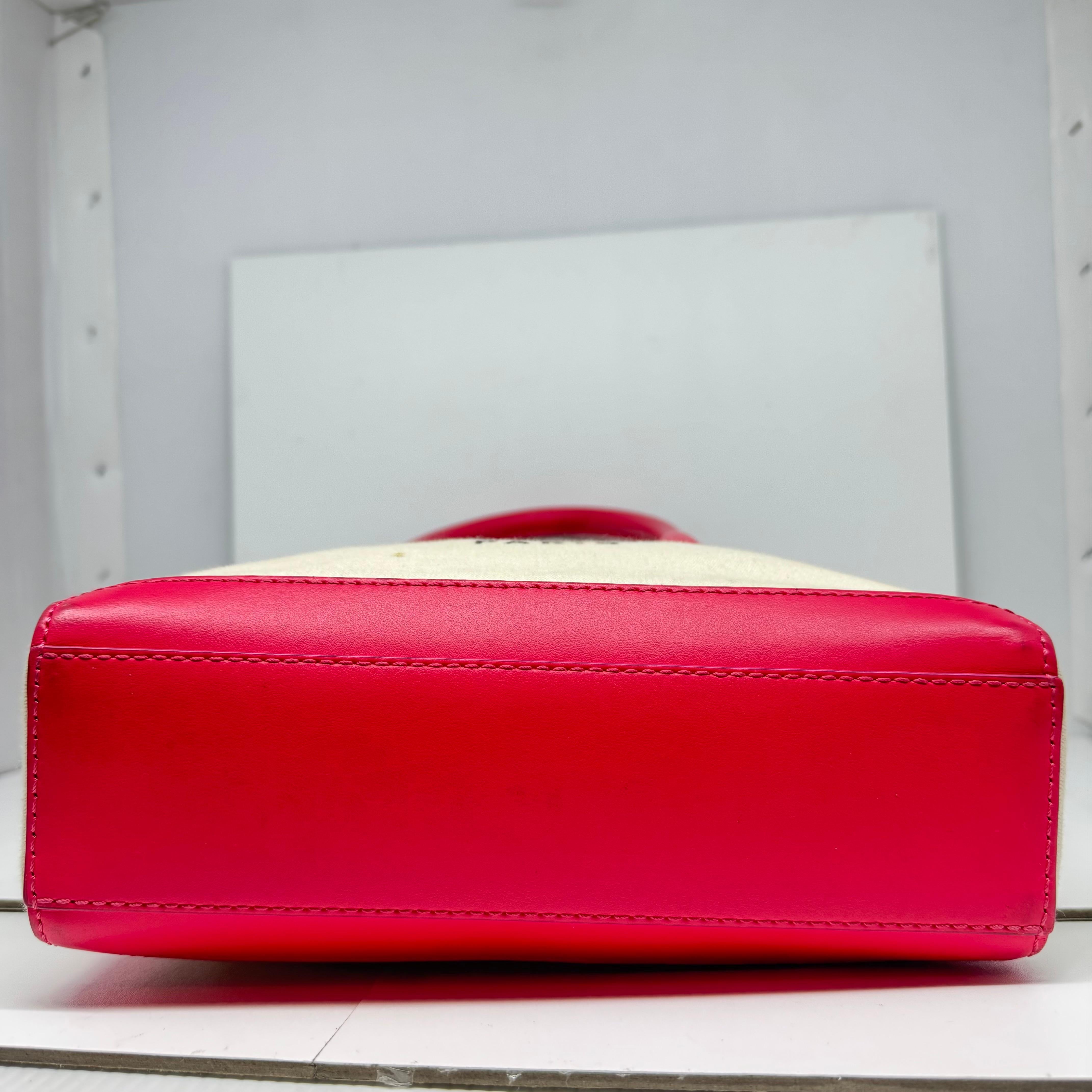 Balmain Canvas Pink Crossbody Tote Damen
