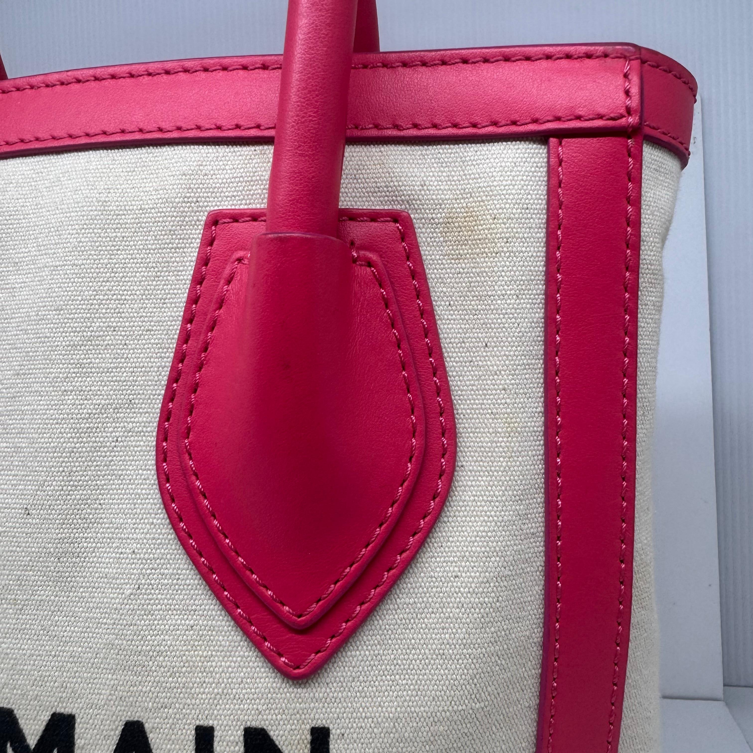 Balmain Canvas Pink Crossbody Tote 3