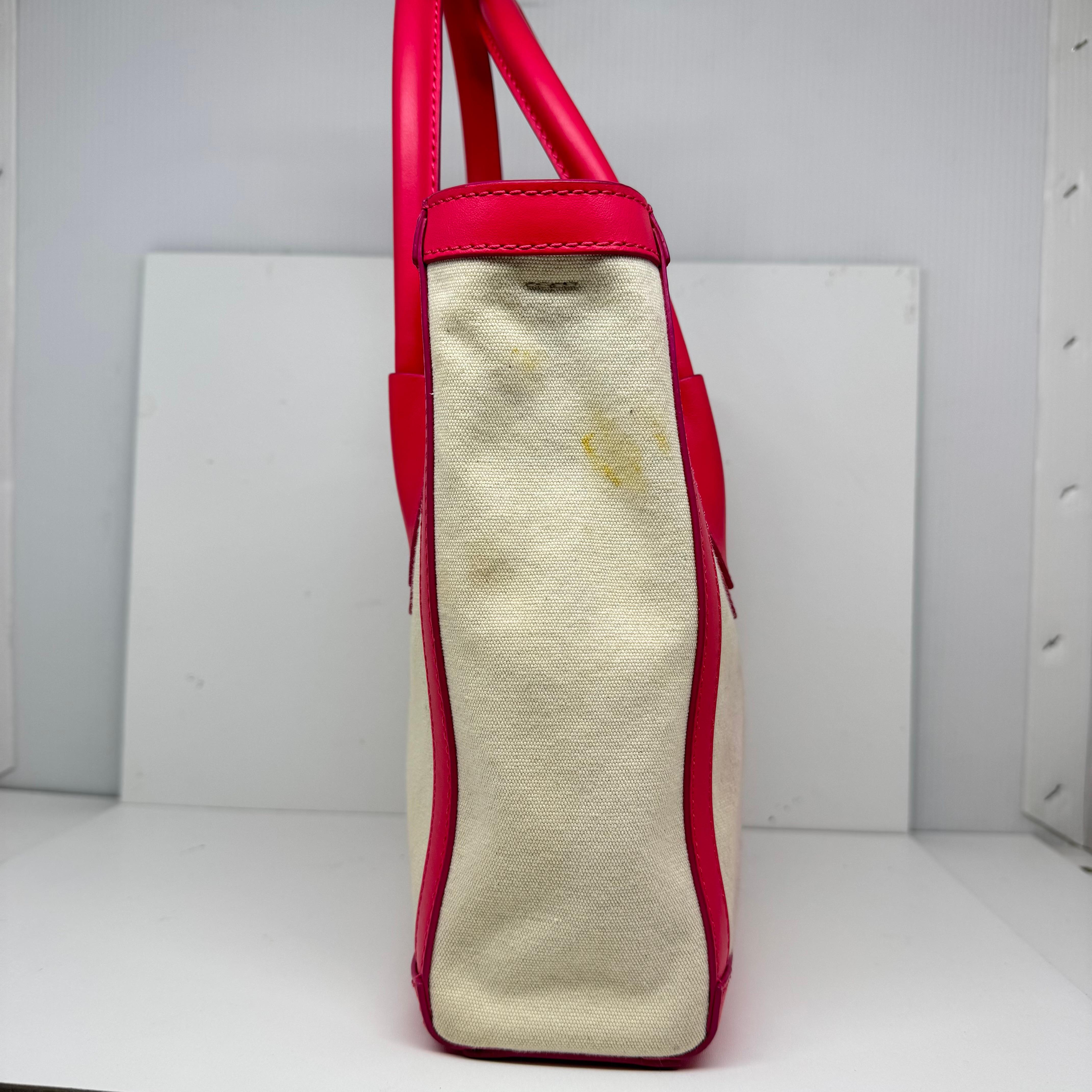 Balmain Canvas Pink Crossbody Tote 4