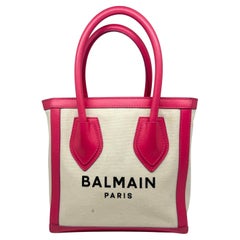 Balmain Canvas Pink Crossbody Tote