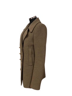 Balmain Cappotto Lana Verde