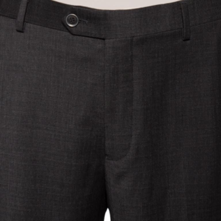 Balmain Anthrazitgraue Super 100er-Hose aus Wolle 4XL im Angebot 2