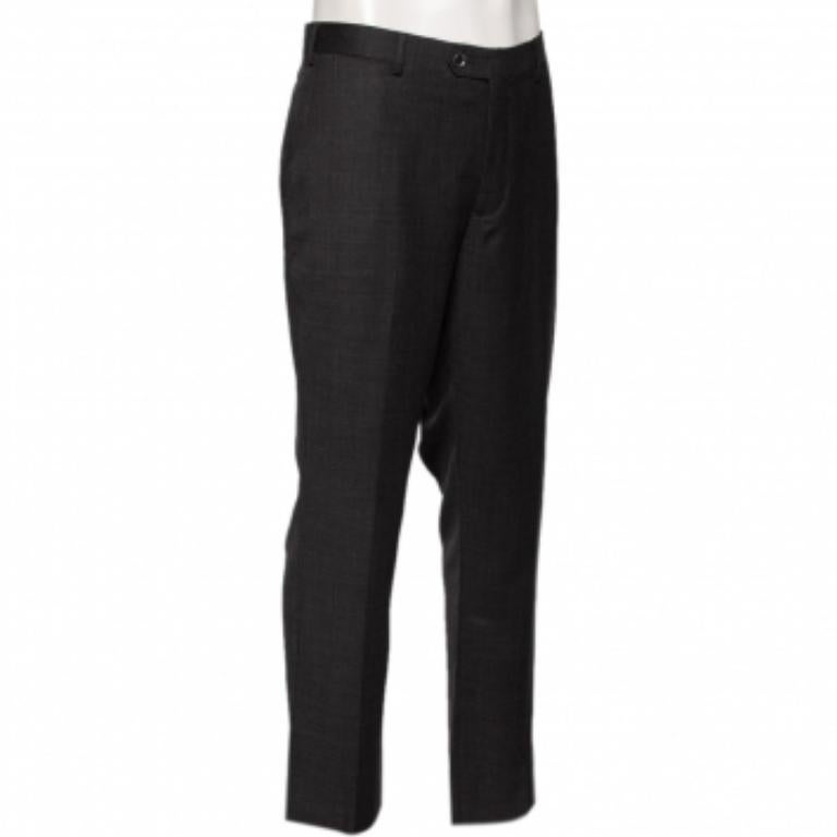 Balmain Anthrazitgraue Super 100er-Hose aus Wolle 4XL im Angebot 3